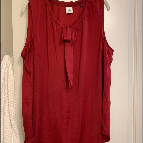 Cabi Cinch Top red sleeveless - Picture 2 of 3